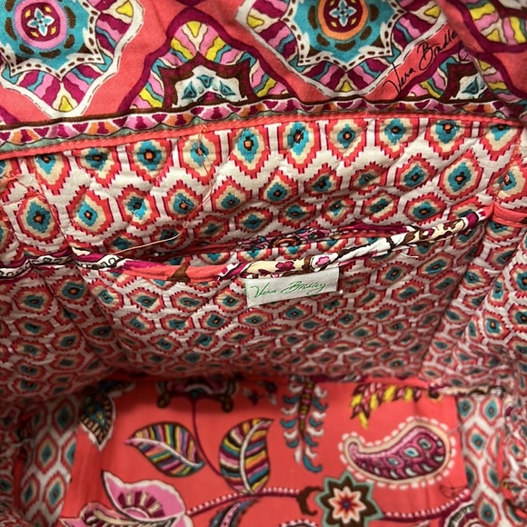 Vera Bradley Retired Color - Call Me Coral Large Tote - Picture 9 of 12